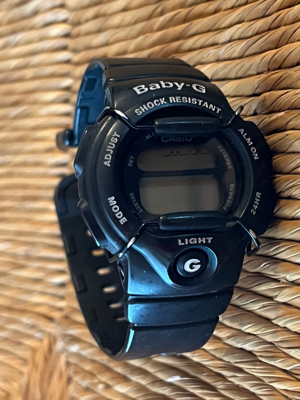 Vintage Casio Baby-G Black Digital Sport Watch BG-152 (Module 2177)